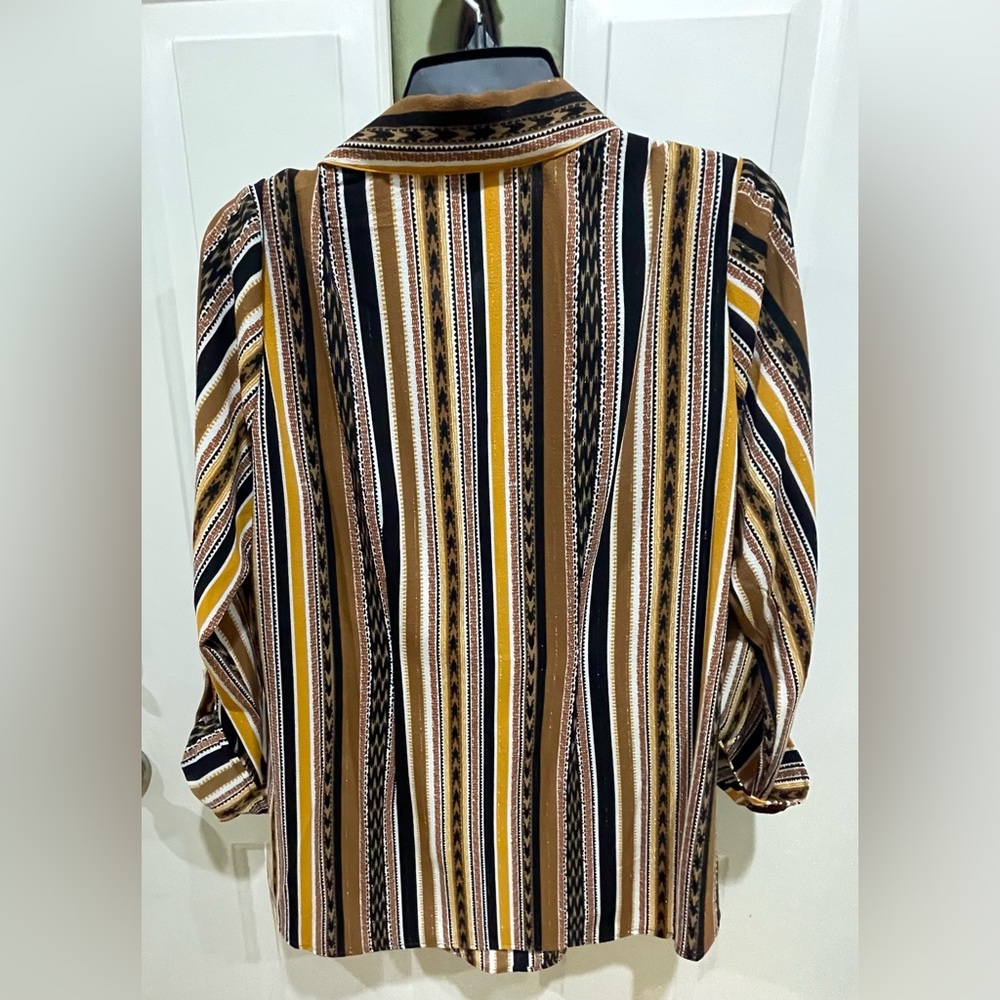 Ruby Rd. Striped Button-Up Dress Shirt - Picture 3 of 6